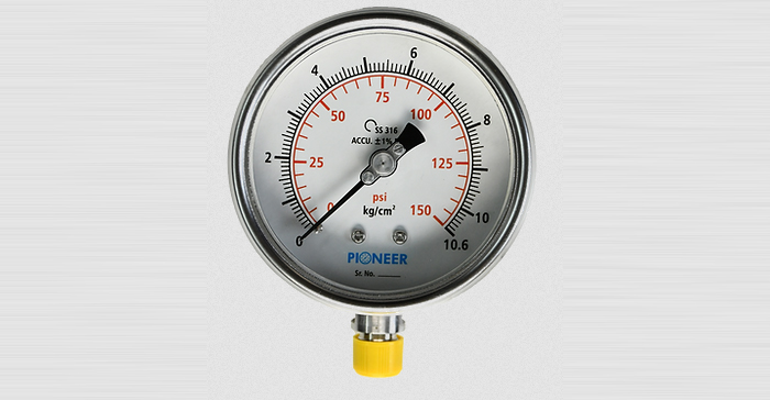 Bourdon type SS Pressure Gauges